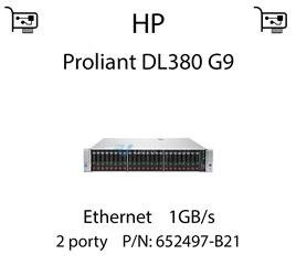 Karta sieciowa Ethernet 1GB/s dedykowana do serwera HP Proliant DL380 G9 (REF) - 652497-B21
