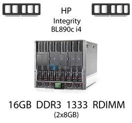 Pamięć RAM 16GB (2x8GB) DDR3 dedykowana do serwera HP Integrity BL890c i4, RDIMM, 1333MHz, 1.5V
