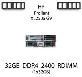 Pamięć RAM 32GB DDR4 dedykowana do serwera HP ProLiant XL250a G9, RDIMM, 2400MHz, 1.2V, 2Rx4 - 805351-B21