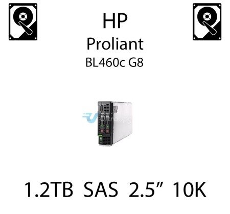 1.2TB 2.5" dedykowany dysk serwerowy SAS do serwera HP Proliant BL460c G8, HDD Enterprise 10k, 12Gbps - 781578-001