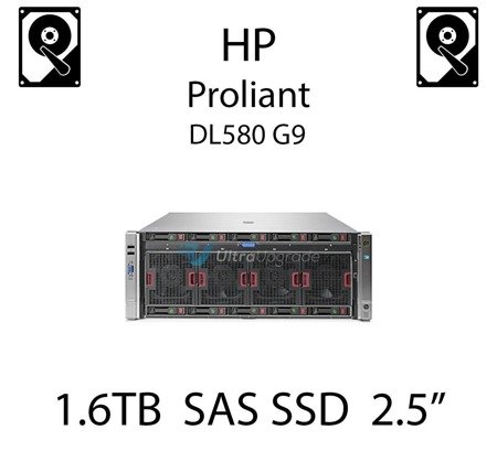 1.6TB 2.5" dedykowany dysk serwerowy SAS do serwera HP Proliant DL580 G9, SSD Enterprise  - 762751-001 (REF)
