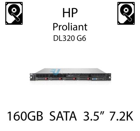 160GB 3.5" dedykowany dysk serwerowy SATA do serwera HP ProLiant DL320 G6, HDD Enterprise 7.2k, 150MB/s - 349238-B21 (REF)