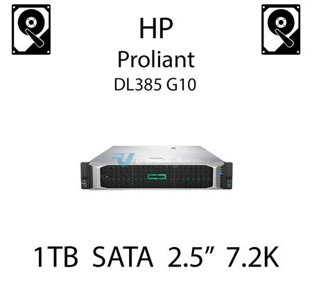 1TB 2.5" dedykowany dysk serwerowy SATA do serwera HP ProLiant DL385 G10, HDD Enterprise 7.2k, 6Gbps - 765868-001   (REF)