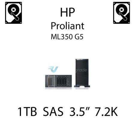 1TB 3.5" dedykowany dysk serwerowy SAS do serwera HP ProLiant ML350 G5, HDD Enterprise 7.2k, 3GB/s - 461137-B21 (REF)
