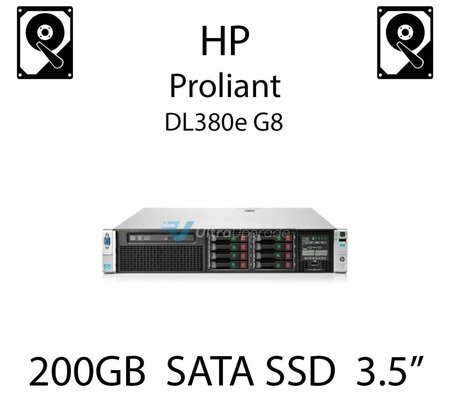 200GB 3.5" dedykowany dysk serwerowy SATA do serwera HP ProLiant DL380e G8, SSD Enterprise , 3Gbps - 653969-001