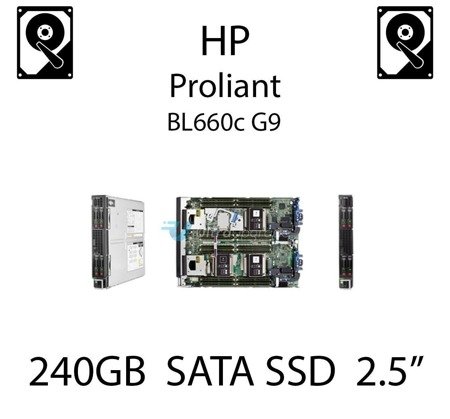 240GB 2.5" dedykowany dysk serwerowy SATA do serwera HP ProLiant BL660c G9, SSD Enterprise  - 757366-001