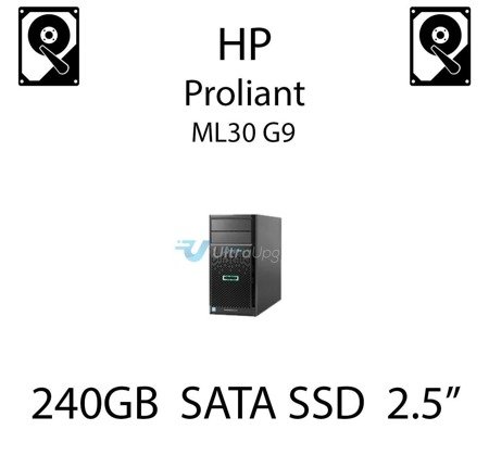 240GB 2.5" dedykowany dysk serwerowy SATA do serwera HP ProLiant ML30 G9, SSD Enterprise  - 764925-B21 (REF)