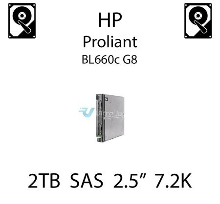 2TB 2.5" dedykowany dysk serwerowy SAS do serwera HP ProLiant BL660c G8, HDD Enterprise 7.2k, 12Gbps - 765466-B21 (REF)