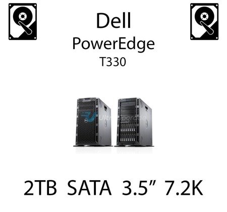 2TB 3.5" dedykowany dysk serwerowy SATA do serwera Dell PowerEdge T330, HDD Enterprise 7.2k, 6Gbps - 835R9 (REF)