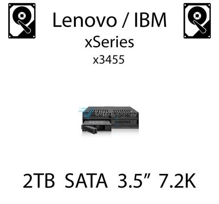 2TB 3.5" dedykowany dysk serwerowy SATA do serwera Lenovo / IBM System x3455, HDD Enterprise 7.2k, 300MB/s - 42D0782 (REF)