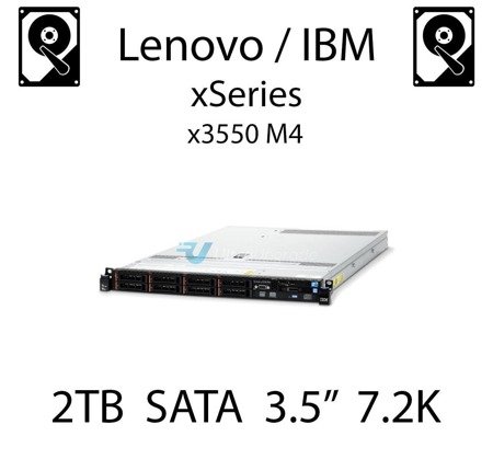 2TB 3.5" dedykowany dysk serwerowy SATA do serwera Lenovo / IBM System x3550 M4, HDD Enterprise 7.2k, 600MB/s - 81Y9810