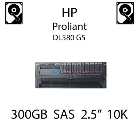 300GB 2.5" dedykowany dysk serwerowy SAS do serwera HP ProLiant DL580 G5, HDD Enterprise 10k - 507284-001