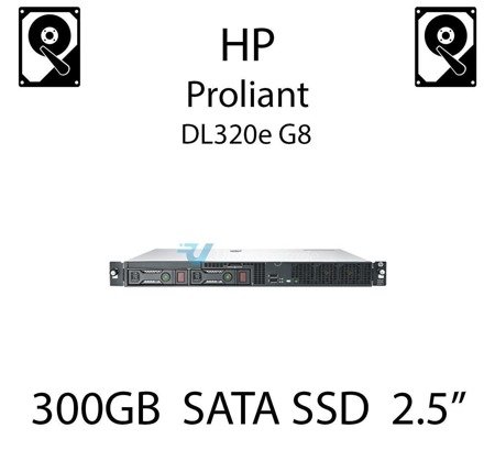 300GB 2.5" dedykowany dysk serwerowy SATA do serwera HP ProLiant DL320e G8, SSD Enterprise  - 739954-001 (REF)