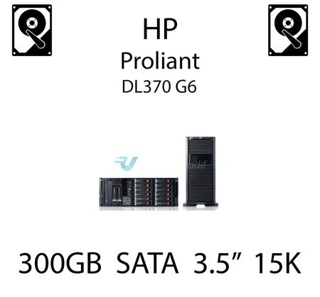 300GB 3.5" dedykowany dysk serwerowy SATA do serwera HP Proliant DL370 G6, HDD Enterprise 15k, 12Gbps - 737571-001 (REF)
