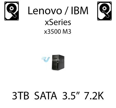 3TB 3.5" dedykowany dysk serwerowy SATA do serwera Lenovo / IBM System x3500 M3, HDD Enterprise 7.2k, 600MB/s - 81Y9798 (REF)