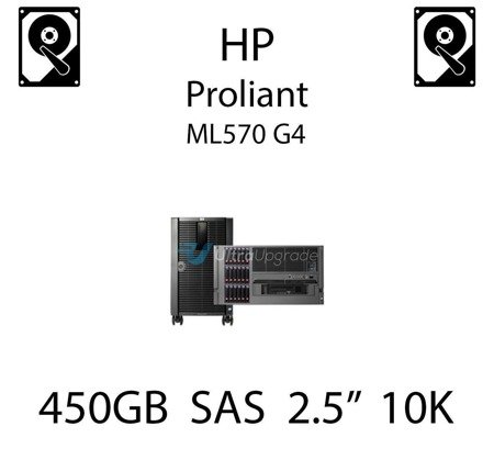 450GB 2.5" dedykowany dysk serwerowy SAS do serwera HP ProLiant ML570 G4, HDD Enterprise 10k - 581310-001 (REF)