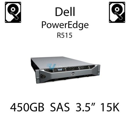 450GB 3.5" dedykowany dysk serwerowy SAS do serwera Dell PowerEdge R515, HDD Enterprise 15k, 6Gbps - X163K (REF)