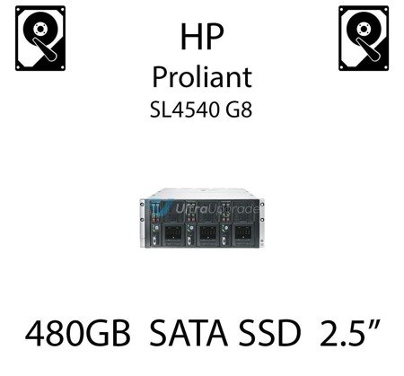 480GB 2.5" dedykowany dysk serwerowy SATA do serwera HP ProLiant SL4540 G8, SSD Enterprise  - 804593-B21 (REF)
