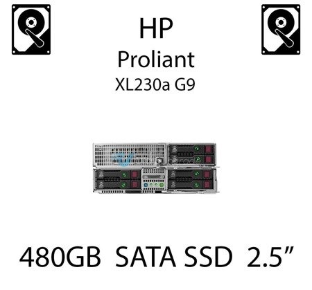 480GB 2.5" dedykowany dysk serwerowy SATA do serwera HP ProLiant XL230a G9, SSD Enterprise  - 756657-B21 (REF)