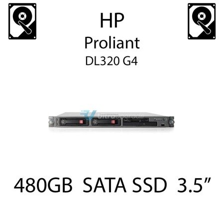480GB 3.5" dedykowany dysk serwerowy SATA do serwera HP ProLiant DL320 G4, SSD Enterprise , 6Gbps - 728741-B21 (REF)