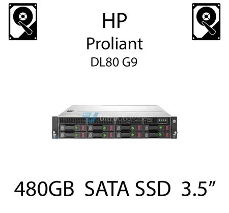 480GB 3.5" dedykowany dysk serwerowy SATA do serwera HP ProLiant DL80 G9, SSD Enterprise , 6Gbps - 764943-B21 (REF)