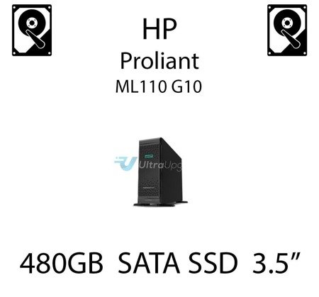 480GB 3.5" dedykowany dysk serwerowy SATA do serwera HP ProLiant ML110 G10, SSD Enterprise , 6Gbps - 869380-B21 (REF)