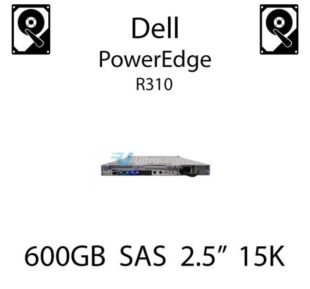 600GB 2.5" dedykowany dysk serwerowy SAS do serwera Dell PowerEdge R310, HDD Enterprise 15k - RHRR4 (REF)