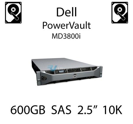 600GB 2.5" dedykowany dysk serwerowy SAS do serwera Dell PowerVault MD3800i, HDD Enterprise 10k - 6W3V5 (REF)