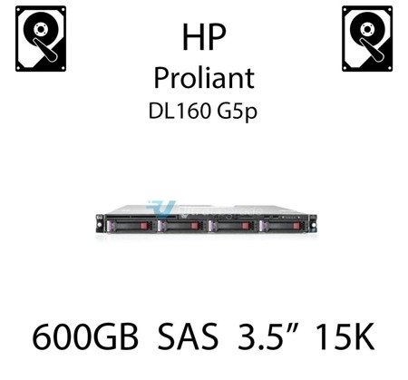 600GB 3.5" dedykowany dysk serwerowy SAS do serwera HP ProLiant DL160 G5p, HDD Enterprise 15k, 12GB/s - 737396-B21 (REF)
