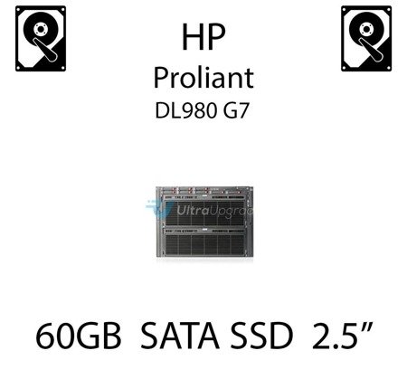 60GB 2.5" dedykowany dysk serwerowy SATA do serwera HP ProLiant DL980 G7, SSD Enterprise  - 572071-B21 (REF)