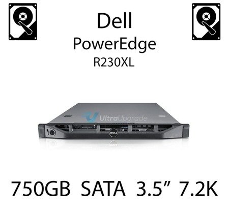750GB 3.5" dedykowany dysk serwerowy SATA do serwera Dell PowerEdge R230XL, HDD Enterprise 7.2k, 320MB/s - JW551 (REF)
