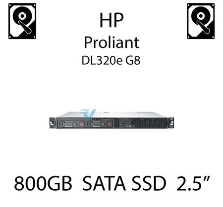 800GB 2.5" dedykowany dysk serwerowy SATA do serwera HP ProLiant DL320e G8, SSD Enterprise  - 804671-B21 (REF)