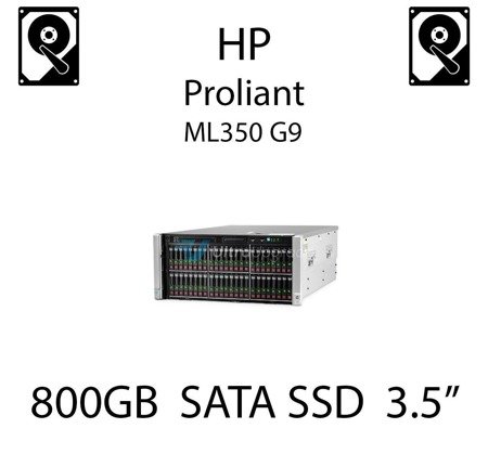 800GB 3.5" dedykowany dysk serwerowy SATA do serwera HP Proliant ML350 G9, SSD Enterprise , 6Gbps - 804628-B21 (REF)
