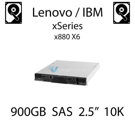 900GB 2.5" dedykowany dysk serwerowy SAS do serwera Lenovo / IBM xSeries x880 X6, HDD Enterprise 10k, 1.2GB/s - 00WG715 (REF)