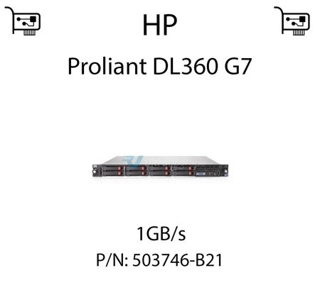 Karta sieciowa  1GB/s dedykowana do serwera HP Proliant DL360 G7 (REF) - 503746-B21