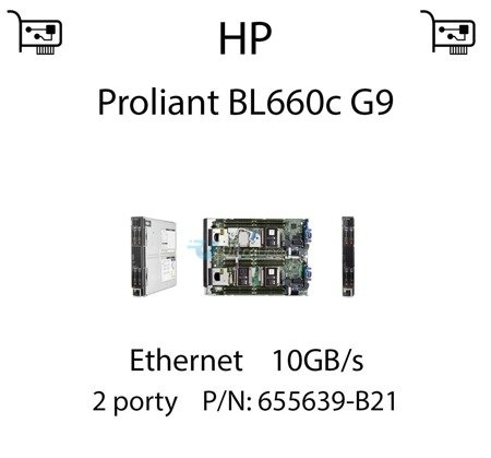 Karta sieciowa Ethernet 10GB/s dedykowana do serwera HP Proliant BL660c G9 - 655639-B21