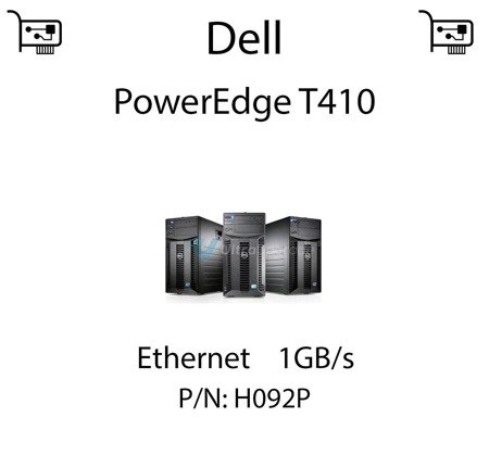Karta sieciowa Ethernet 1GB/s dedykowana do serwera Dell PowerEdge T410 - H092P