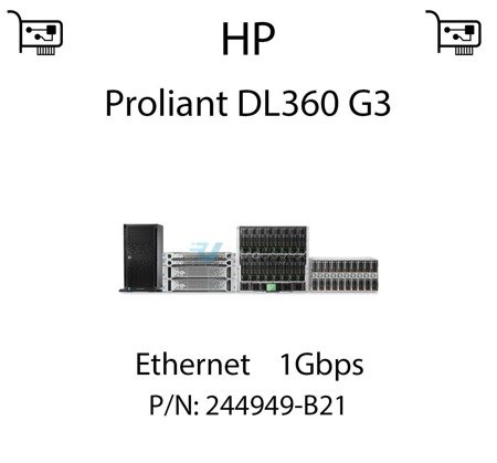 Karta sieciowa Ethernet 1Gbps dedykowana do serwera HP Proliant DL360 G3 (REF) - 244949-B21