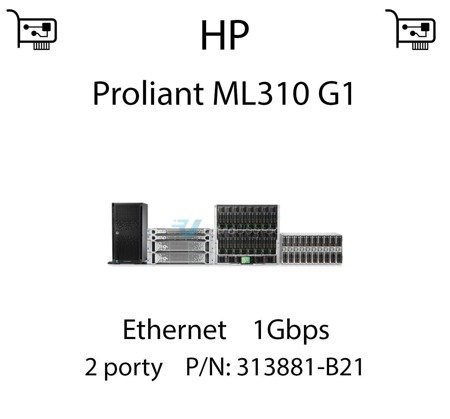 Karta sieciowa Ethernet 1Gbps dedykowana do serwera HP Proliant ML310 G1 - 313881-B21
