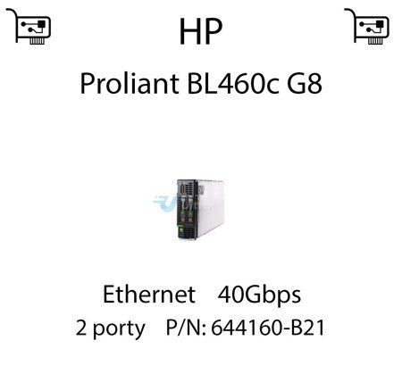 Karta sieciowa Ethernet 40Gbps dedykowana do serwera HP Proliant BL460c G8 (REF) - 644160-B21