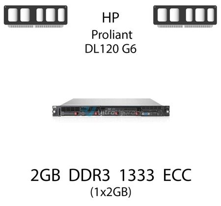 Pamięć RAM 2GB DDR3 dedykowana do serwera HP ProLiant DL120 G6, ECC UDIMM, 1333MHz, 1.5V